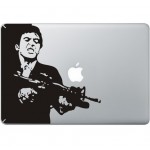 Scarface MacBook Aufkleber Schwarz MacBook Aufkleber
